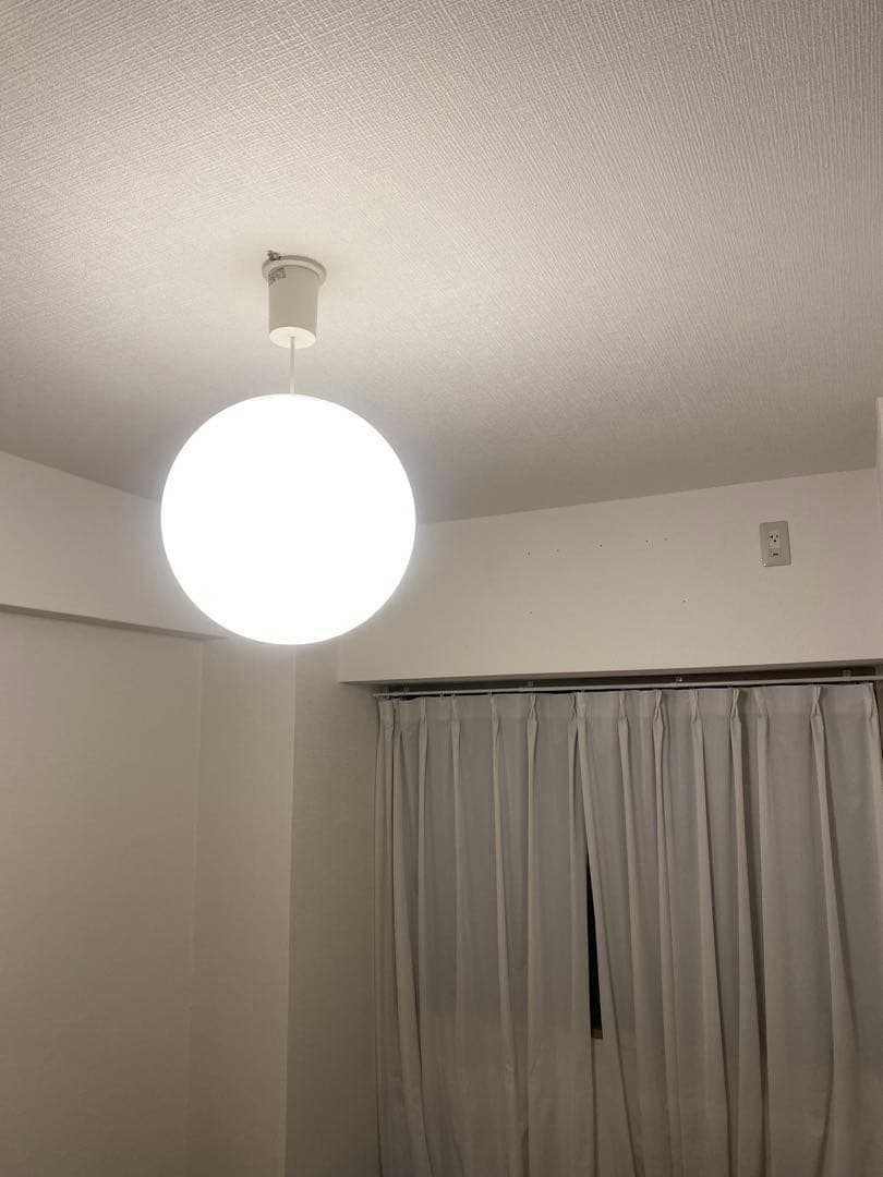 【美品】廃盤 無印良品 ペンダントライト 丸 Ｌ ホワイト