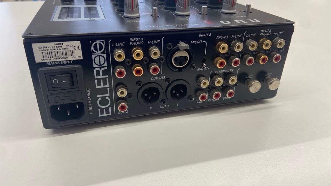 ECLER nuo3 DJミキサー 3ch エクラー　アナログ