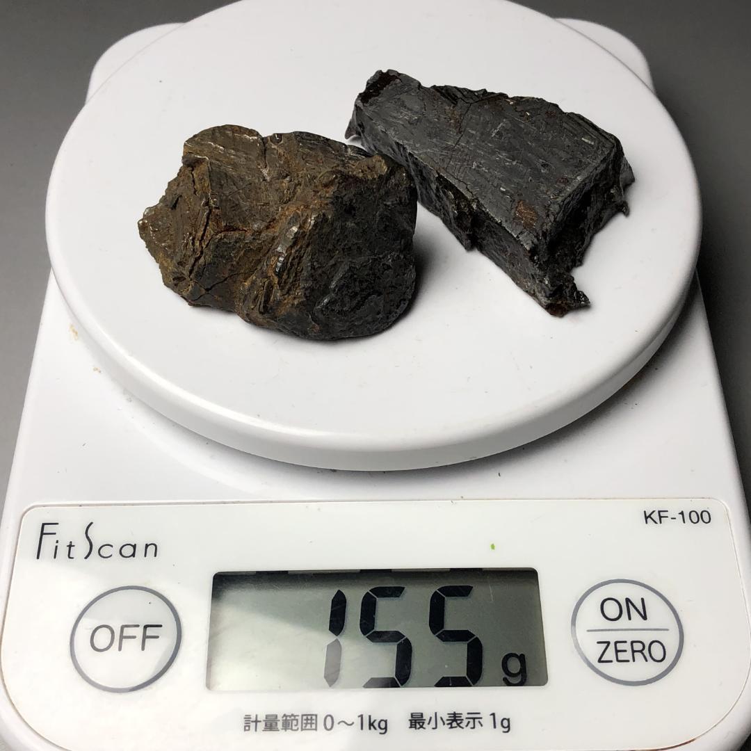 アルタイ隕石　 鉄隕石　メテオライト　原石 2点纏め　重さ約155ｇ