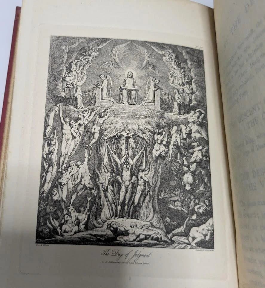 ★希少 ★ウィリアム・ブレイク★挿画本 The Grave★銅版画 13点★