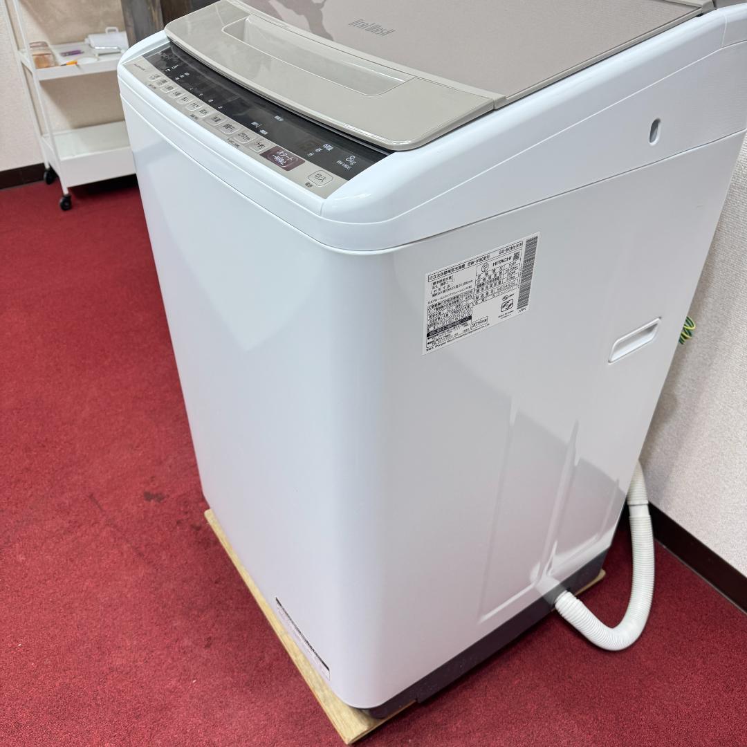 東京23区送料無料　美品日立縦型洗濯機2019年製8㎏　洗浄/除菌済み