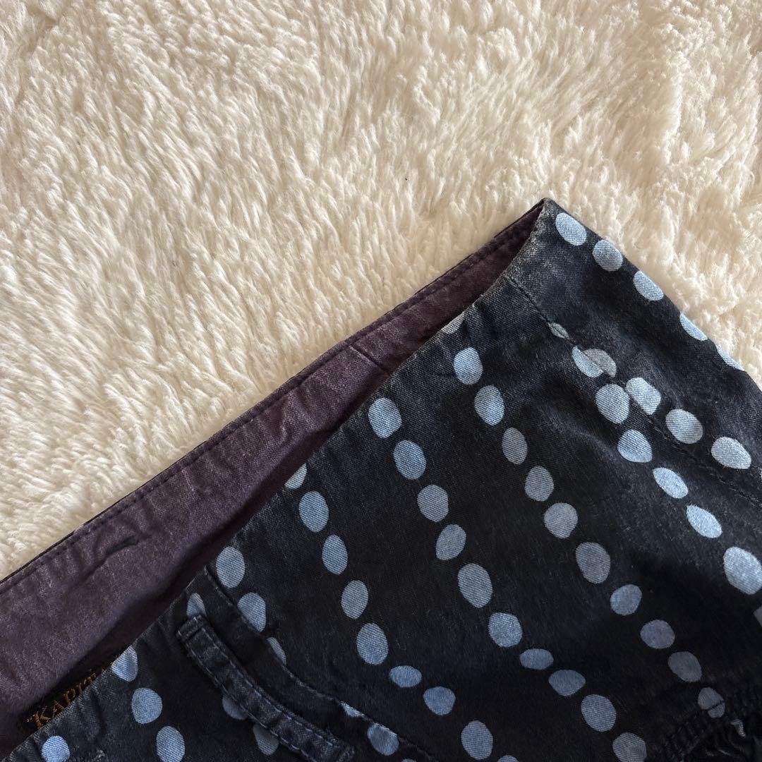 KAPITAL キャピタル　シャンデリアパンツ　ドット　インディゴ