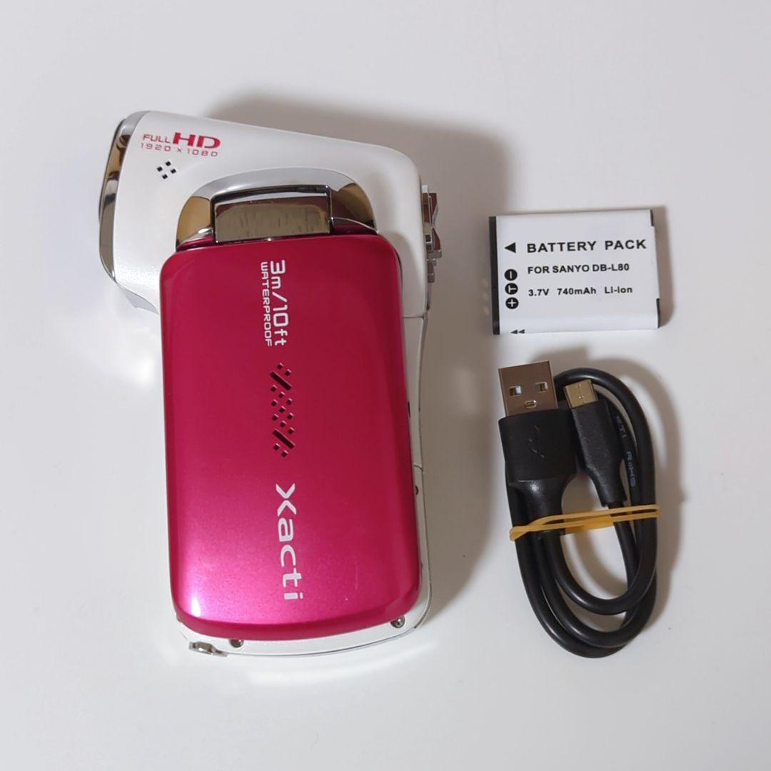 専用SANYO デジタルムービーカメラ Xacti DMX-CA100P ピンク