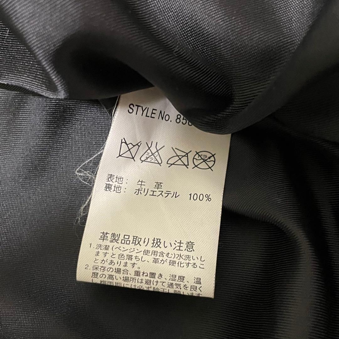 極美品/Lサイズ レトログレード レザージャケット シングルライダース ステッチ