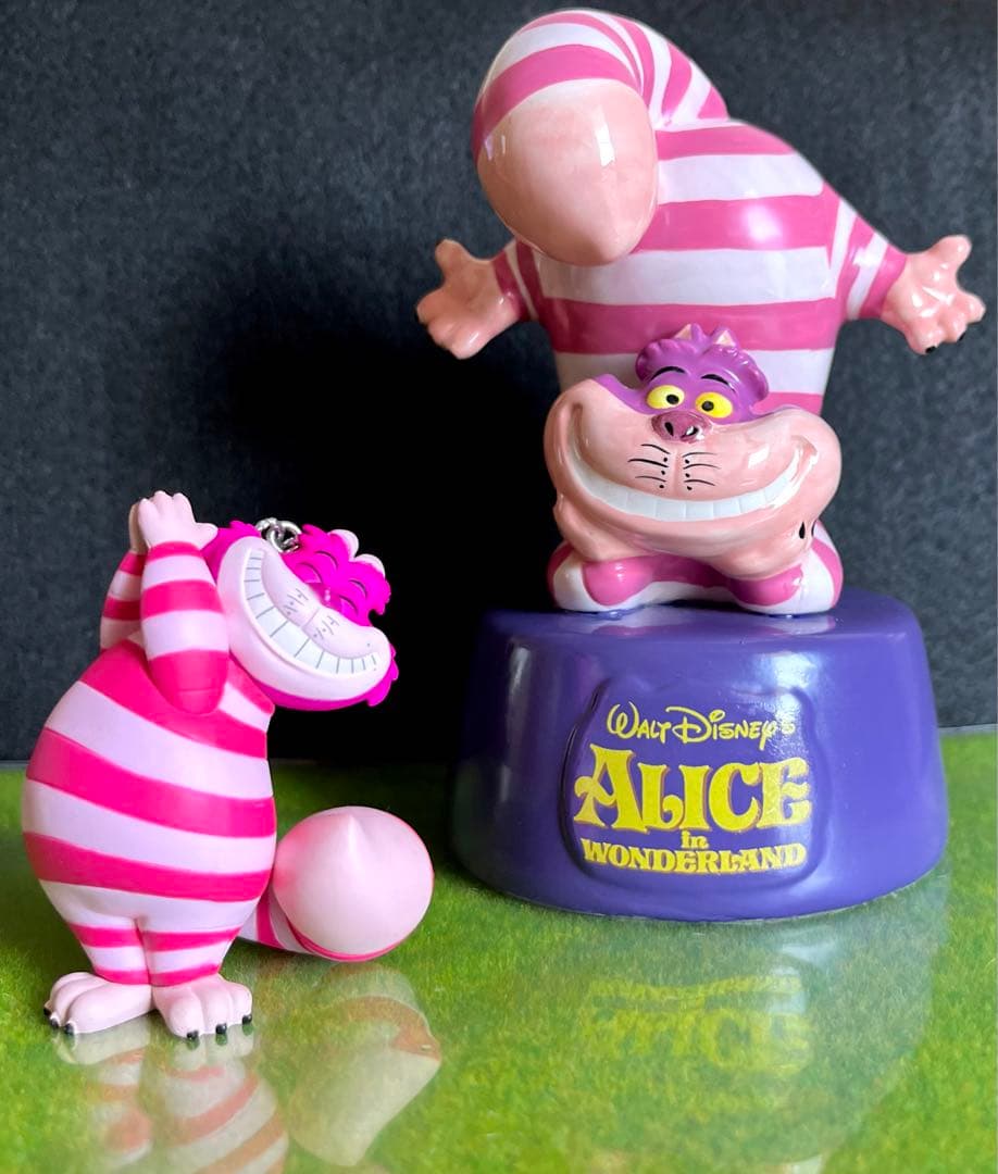 チシャ猫 ディズニー 不思議の国のアリス 陶器製の貯金箱 オーナメント 2種