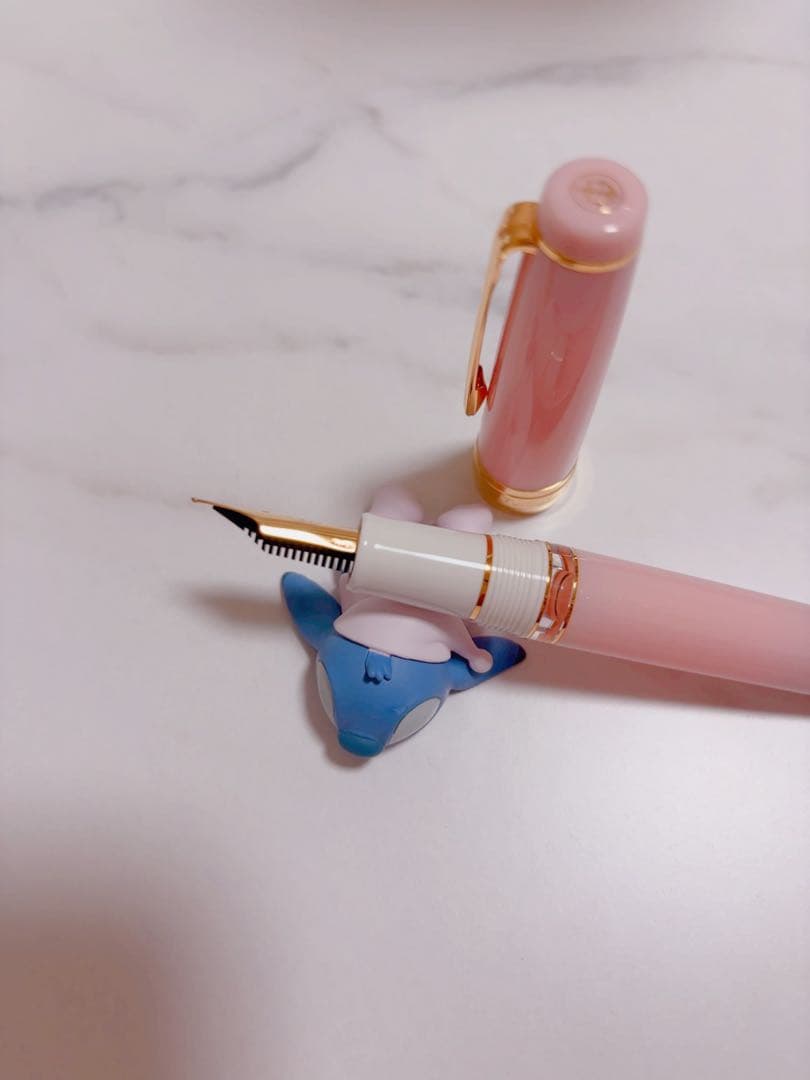 ペントノートオリジナル万年筆　ゆきのしたで中字