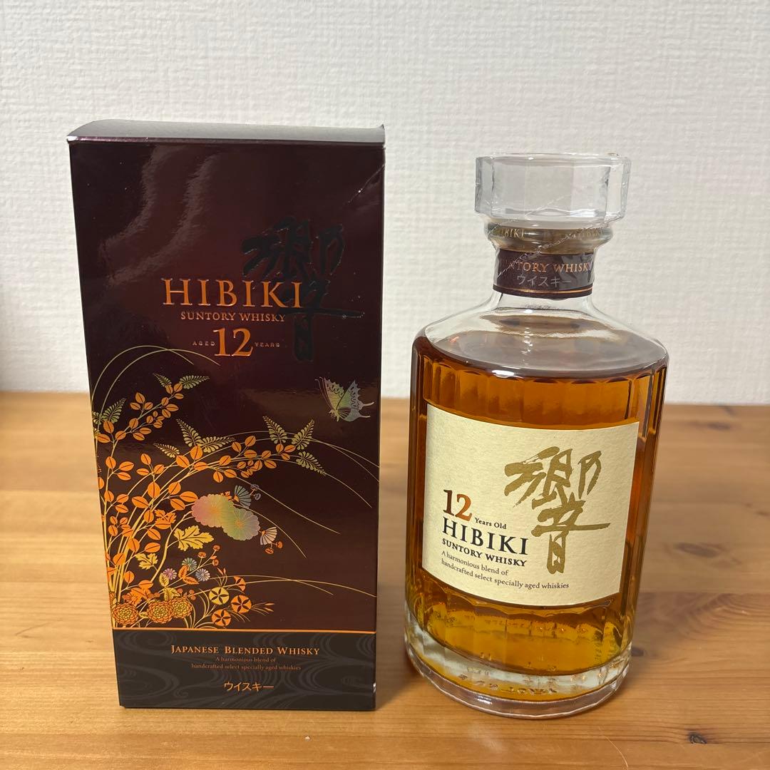 サントリーウイスキー響12年　500ml 意匠ボトル　箱付　未開封【2】