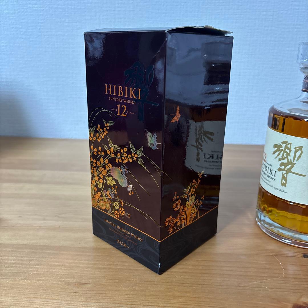 サントリーウイスキー響12年　500ml 意匠ボトル　箱付　未開封【2】