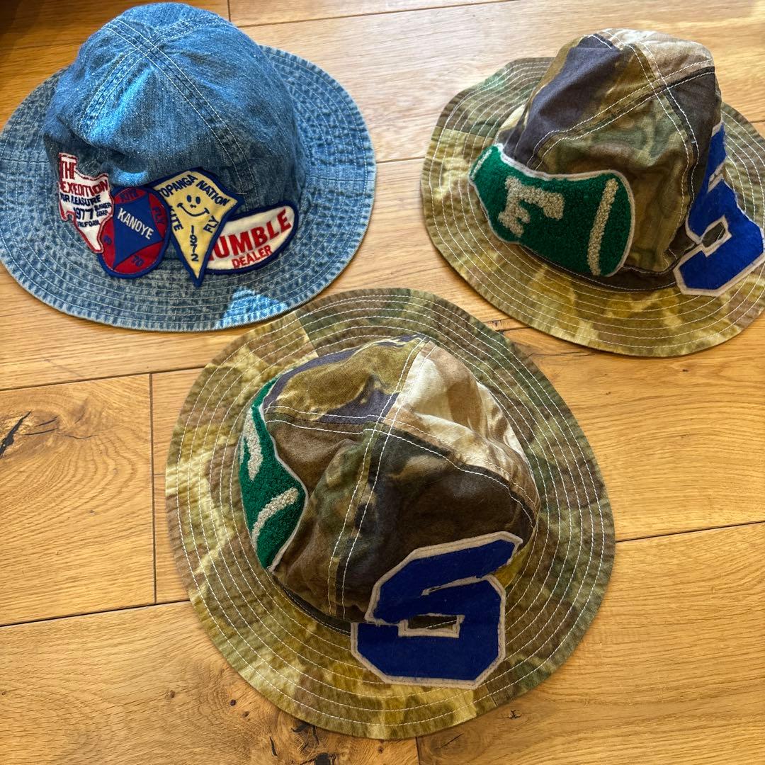 デニムダンガリー ワッペン帽子 まとめ売り