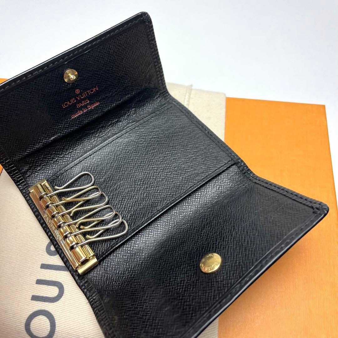 鑑定済 ルイヴィトン エピ ブラック キーケース6連