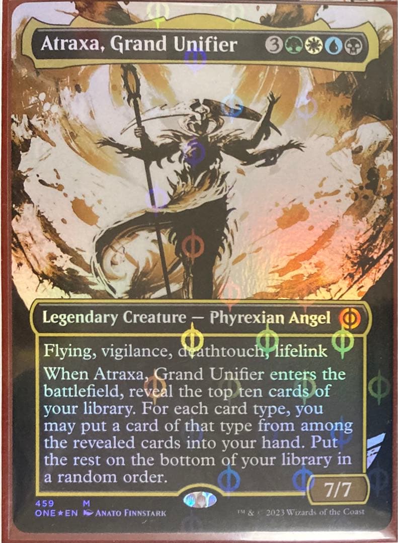 MTG　foil英語　ボーダーレス　S&C 偉大なる統一者、アトラクサ　ONE