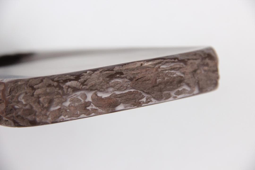 堀尾卓司 赤間硯 芭蕉研 栞付/玉弘堂/御硯司/銘有/書道具 ED11-24