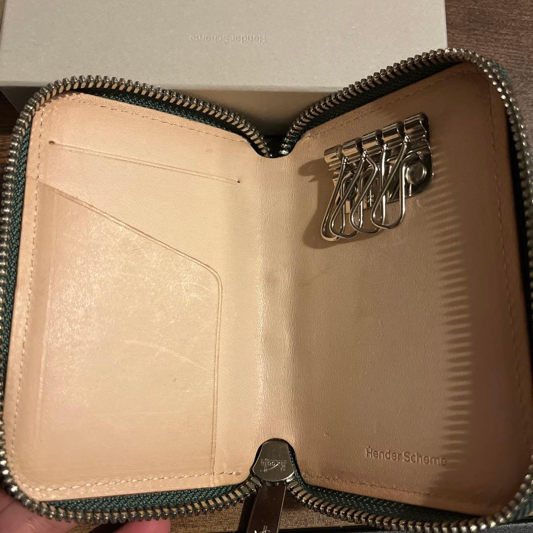 エンダースキーマ　zip key purse キーケース　ライムグリーン