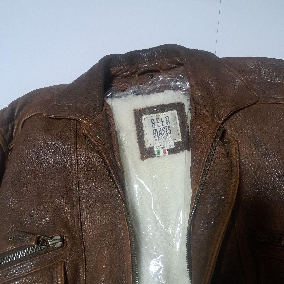 G-1フライト　レザージャケット　ラム革　ヴィンテージ　90s　サイズ40