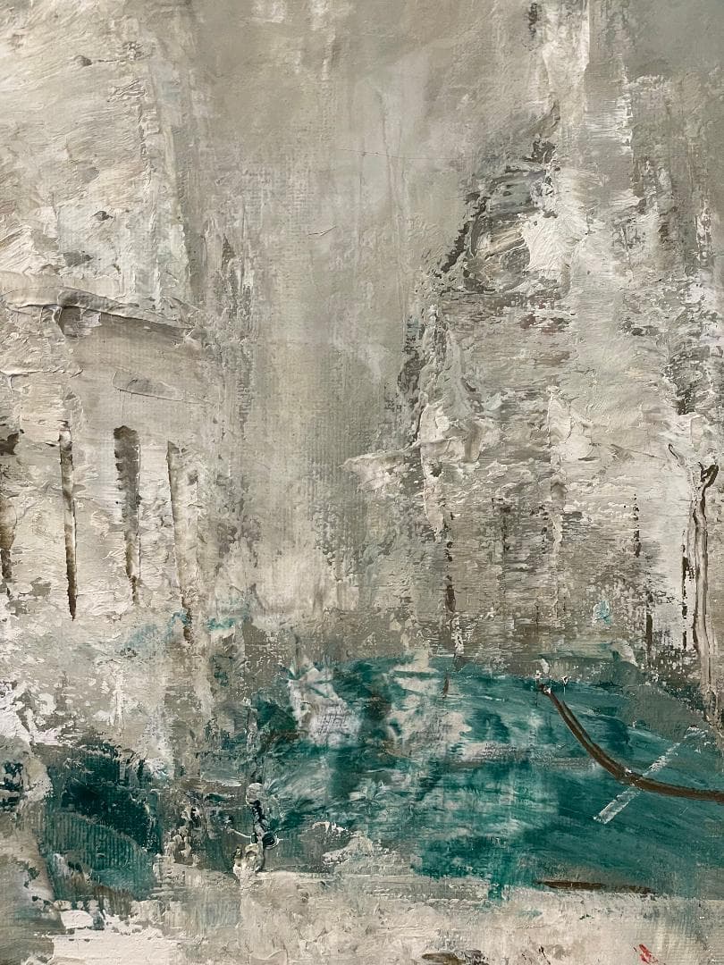 K*a様 「真作」住田昭「1989 パリ」風景画　油彩画　額装　サイン有り　F1