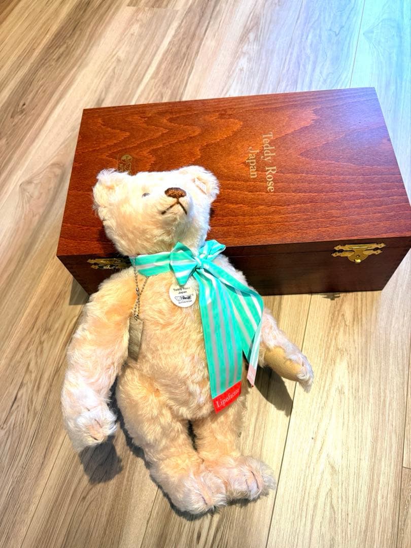 限定シリアルナンバー入り【レア】Teddy Rose テディベア木製ボックス付き