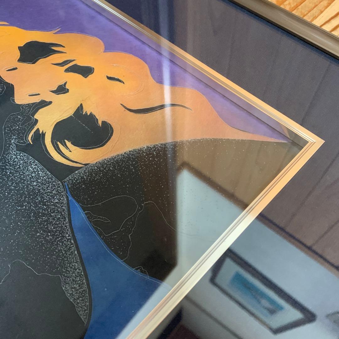 木内宗吾　ギヤマン彫刻絵画　スター