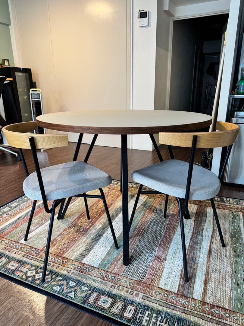 Kanademono ラウンドダイニングテーブル