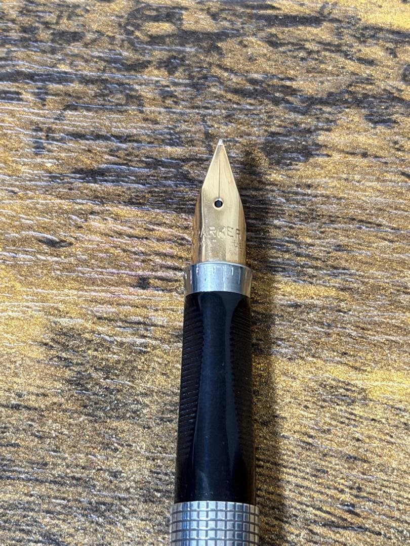 筆記確認＆洗浄済　パーカー　75 万年筆　スターリングシルバー　XF