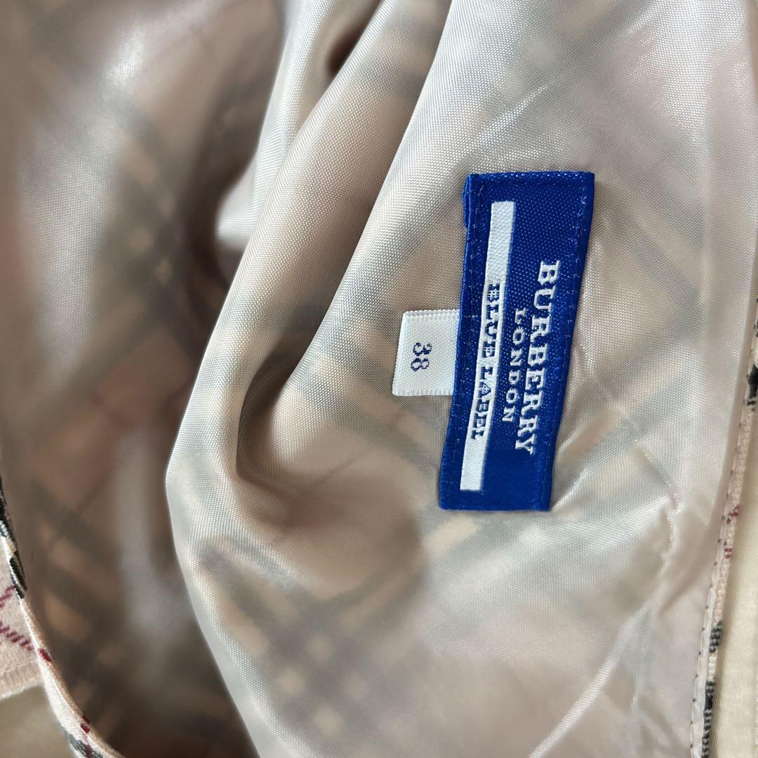 BURBERRY バーバリーブルーレーベル ノバチェック スカート ベルト　38