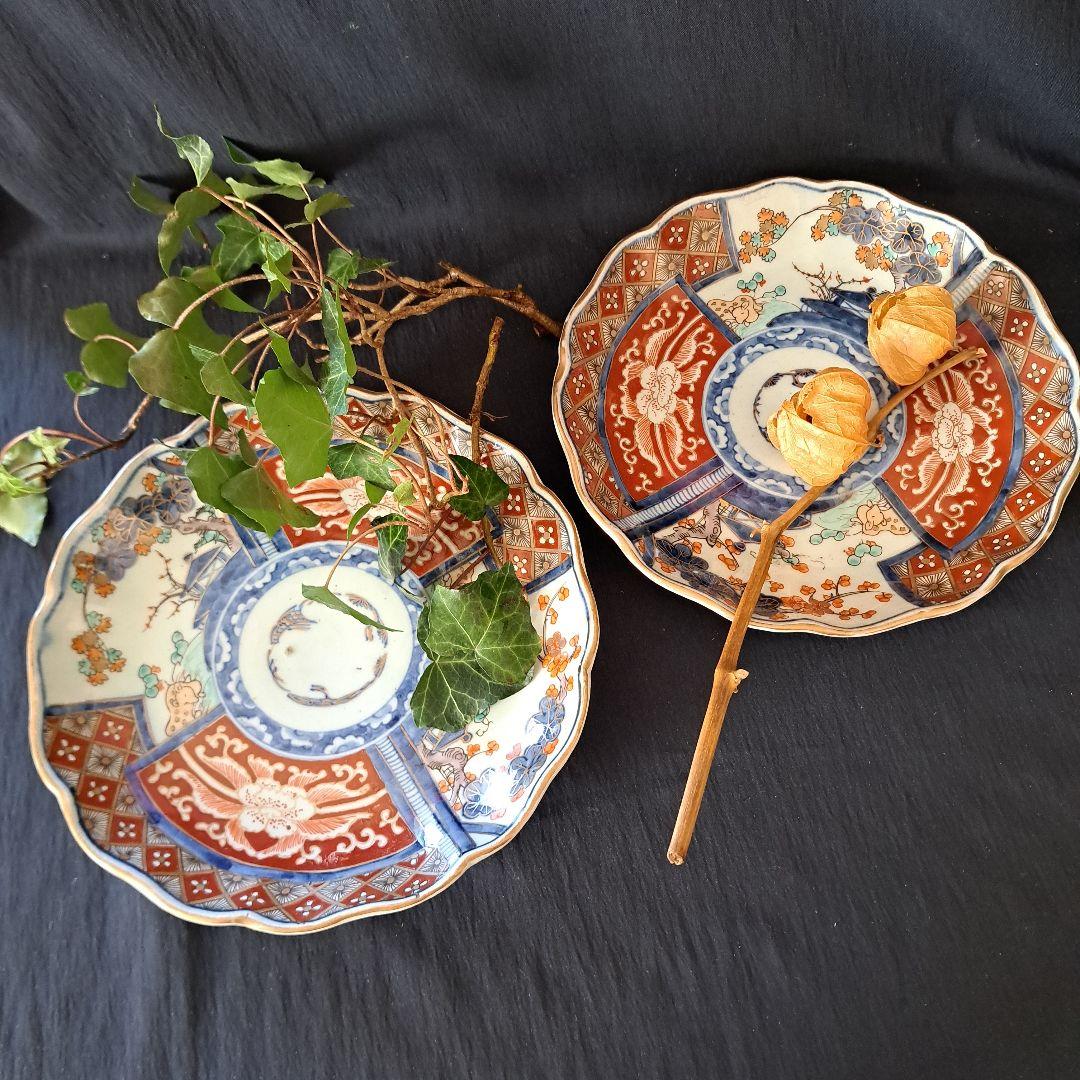 ご成約者です。「華やかな食卓！ 金彩古伊万里皿(直径21cm)」富貴長春皿