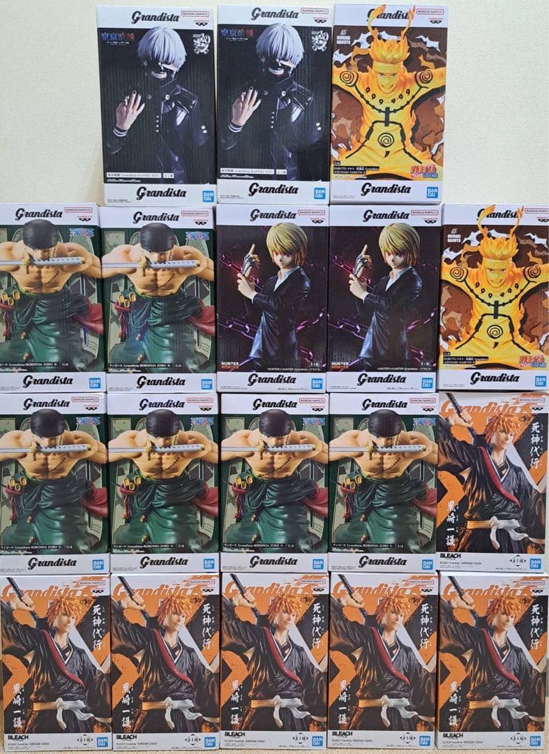 Grandista 金木研 黒崎一護 ゾロ フィギュア 他 18体セット