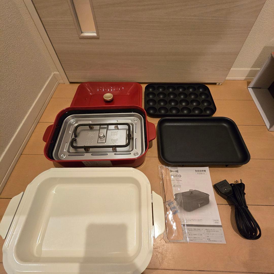 本日限定値下げBRUNO ホットプレート レッド