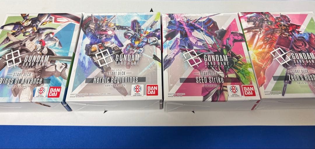 ガンダム　カードゲーム　未開封　スタートデッキ　セット