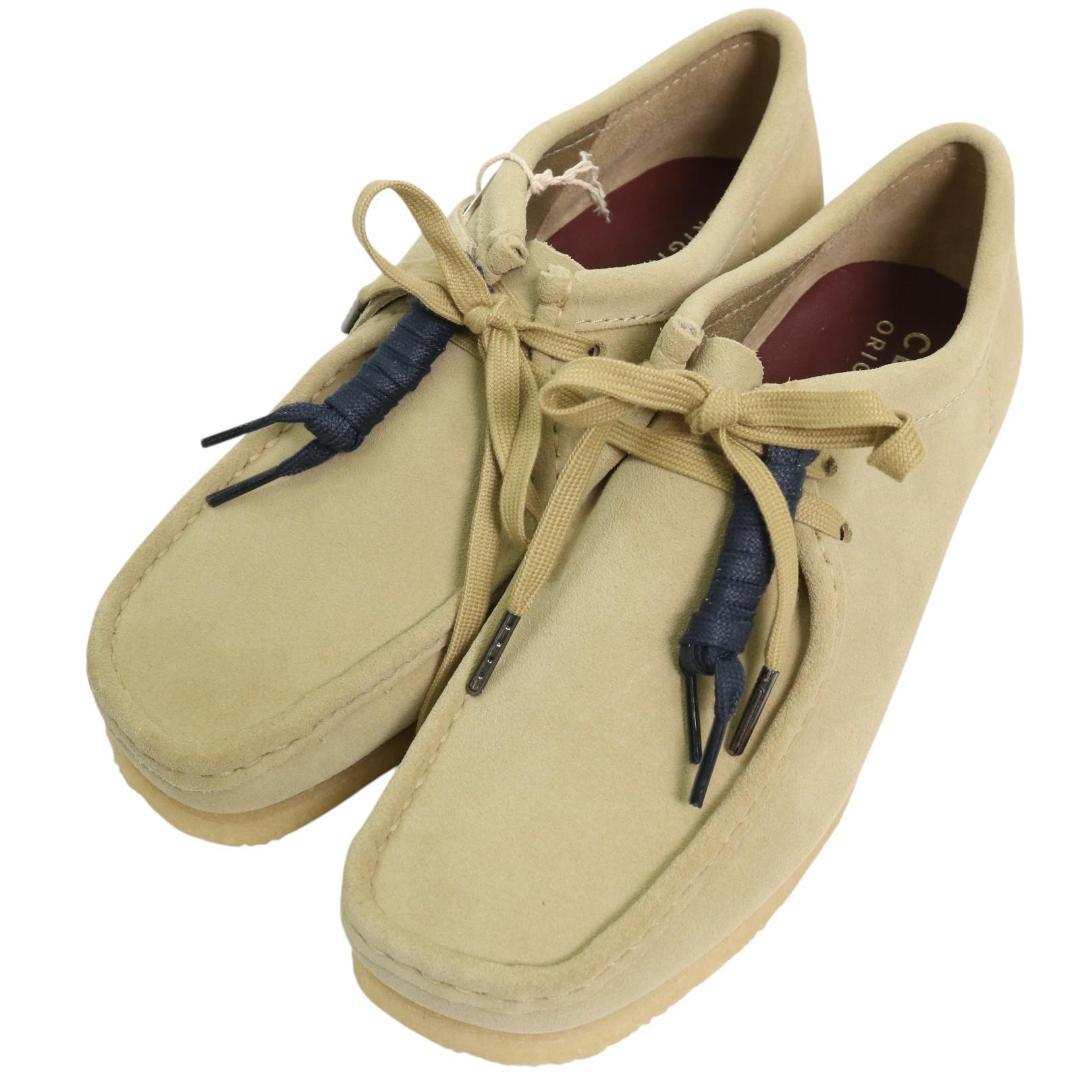 未使用 クラークス 26155515 ワラビー メープルスエード 25.0cm