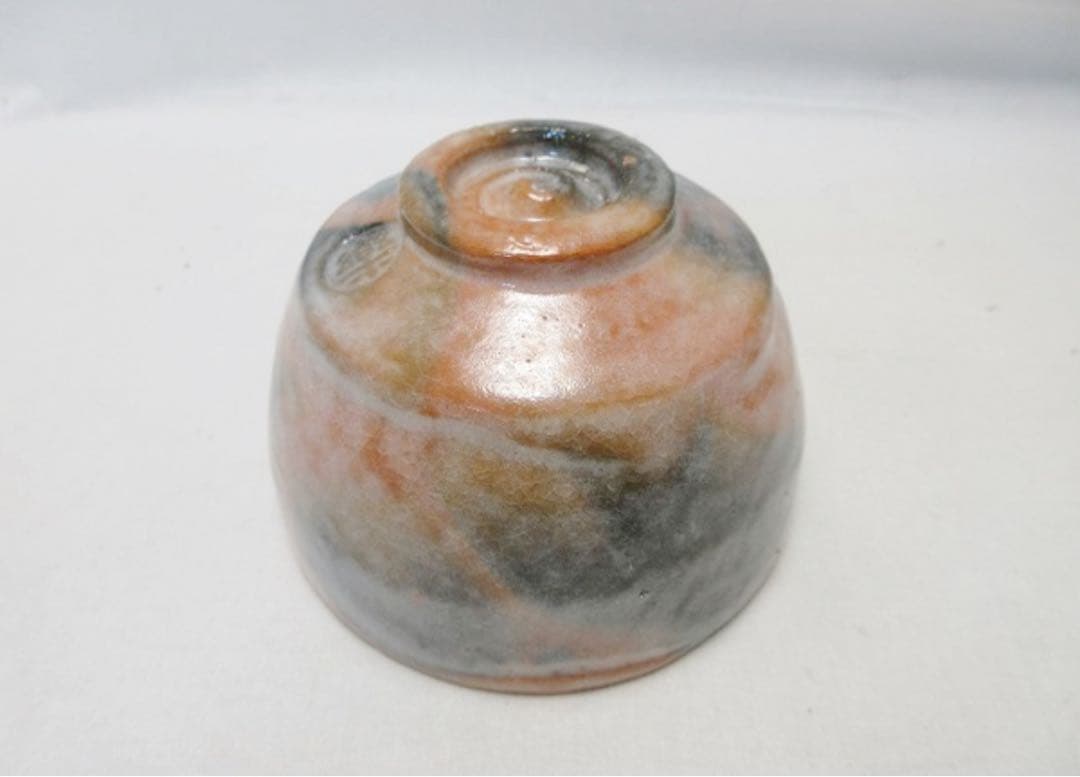 未使用 茶道具 西山の庵 彰楽 翁作 利休七種 茶碗 銘 早船 陶印 共箱