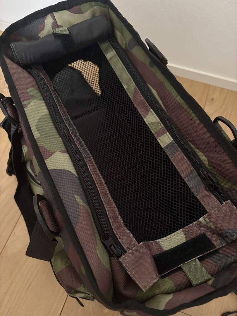 【美品】3way犬用キャリーバッグ迷彩