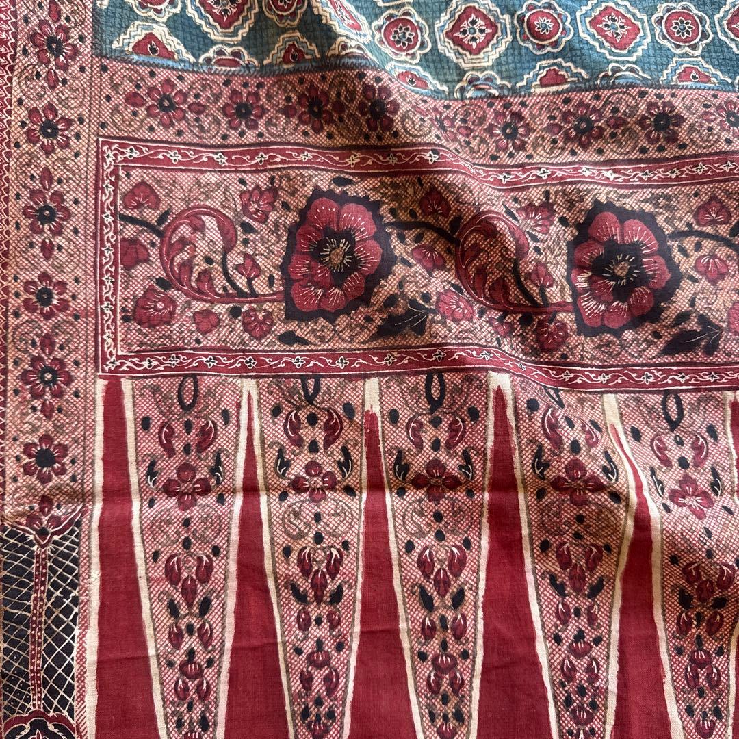 アンティーク　インド　更紗