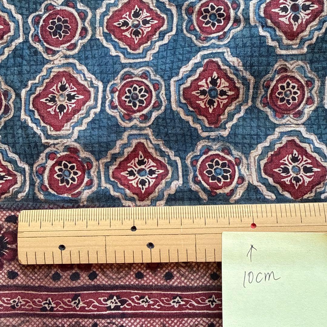 アンティーク　インド　更紗