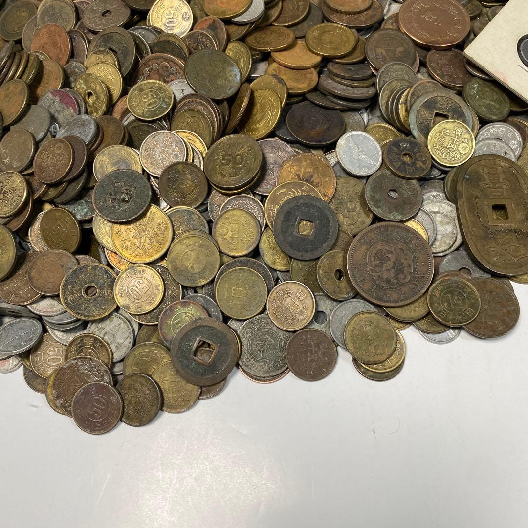 日本の古銭 明治 大正 昭和 レトロ まとめ売り 正味4.5kg NO.42