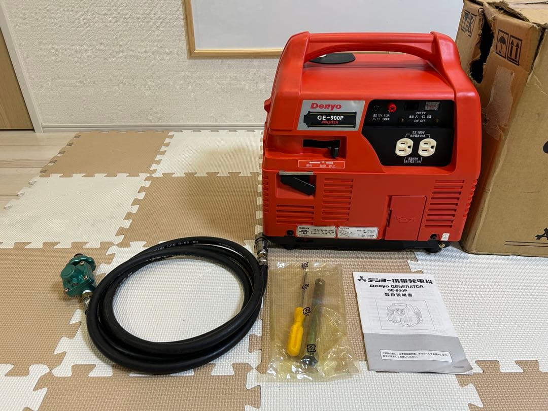 美民 DENYO デンヨー GE-900P ガスエンジン インバーターガス発電機