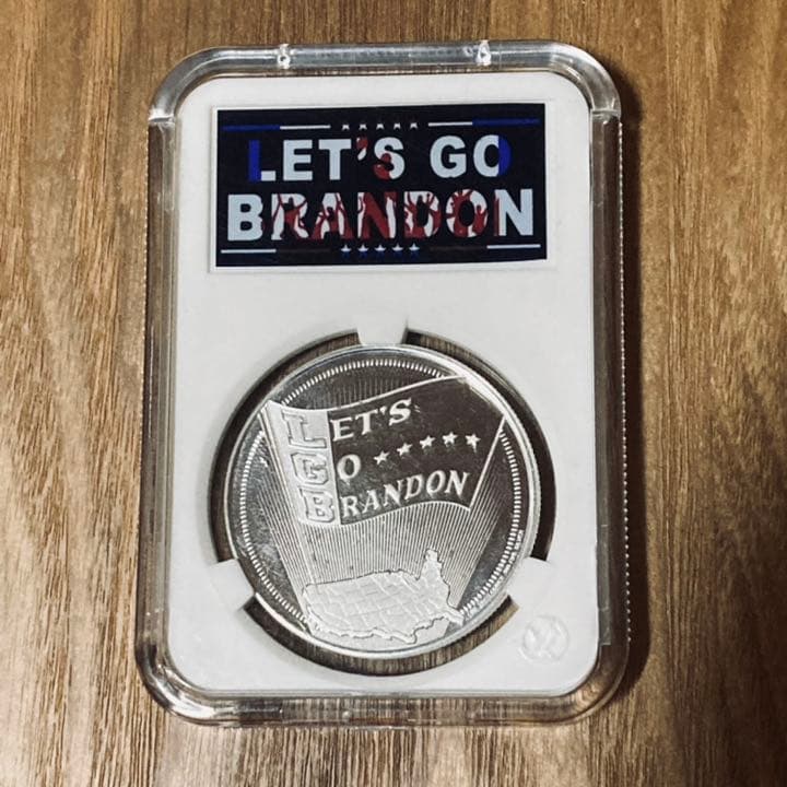 トランプ大統領　1オンス　スラブ入り銀貨　ノーマスク