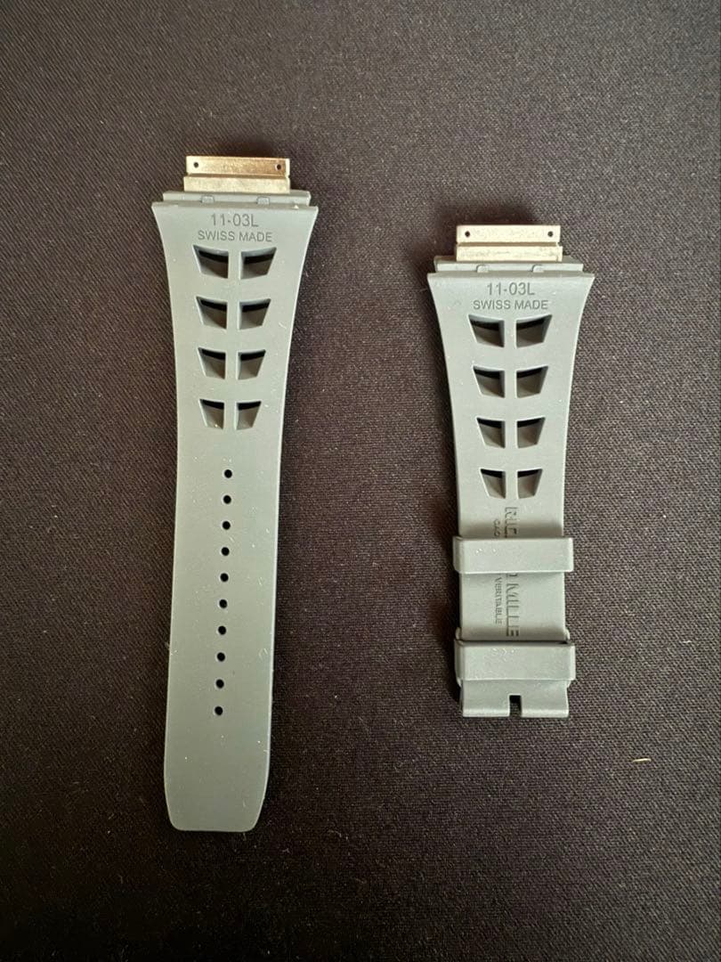 未使用　正規品　リシャールミル RM11-03 ラバーベルト　ダークグレー　L