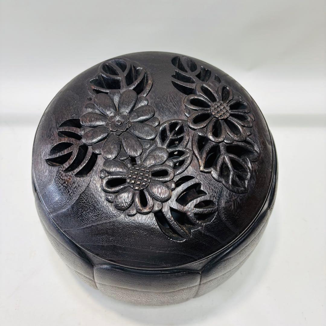 平安清鳳作　菊桐　手焙　①