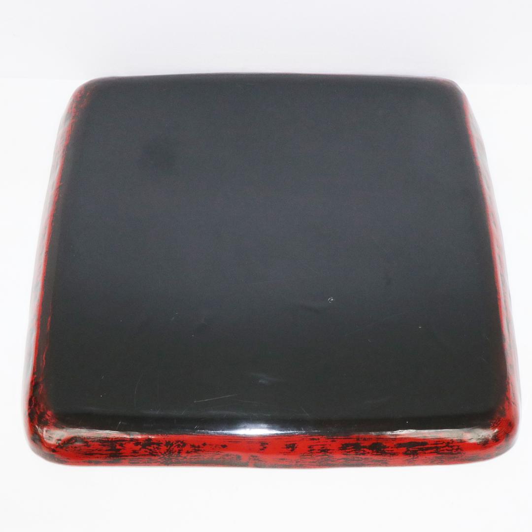 角盆　5客　漆　会席　箱付き木製　蒔絵 折り鶴