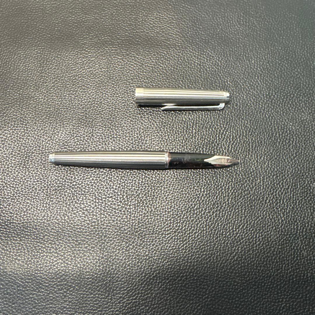 SAILOR シルバー万年筆 ストライプデザイン18KWG 現状品