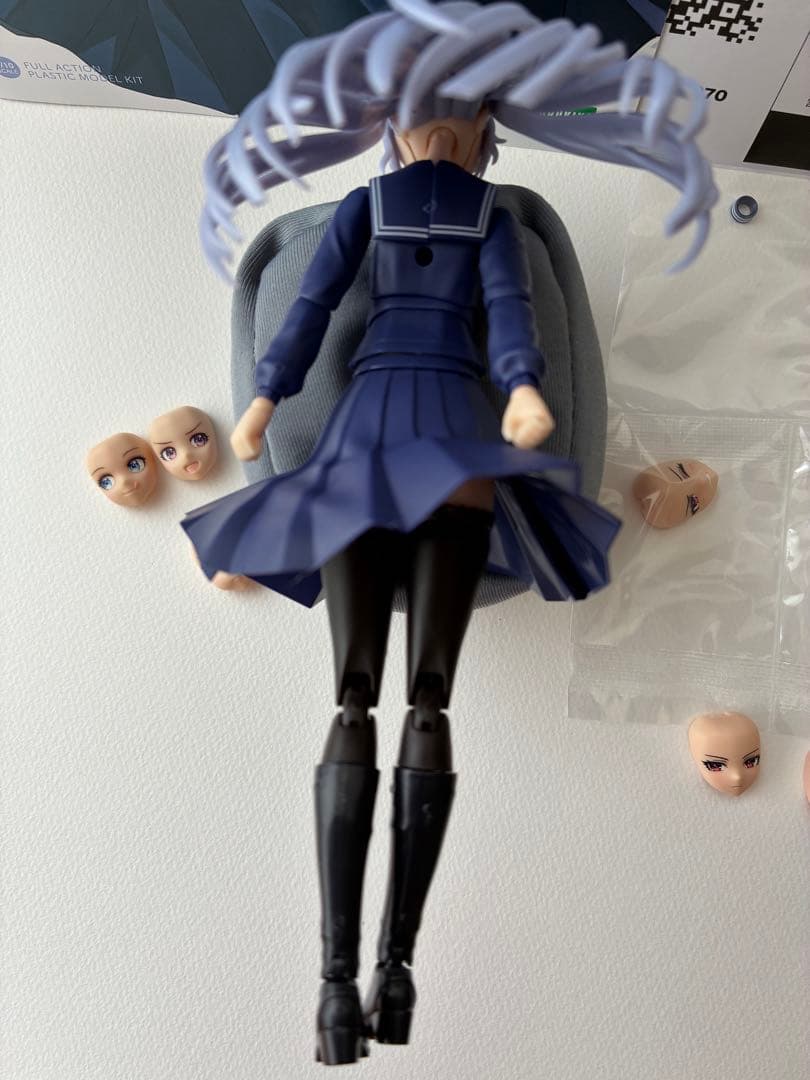 布スカート付き　コトブキヤ限定薬師寺久遠ベースの寄せ集めジャンク　創彩少女庭園