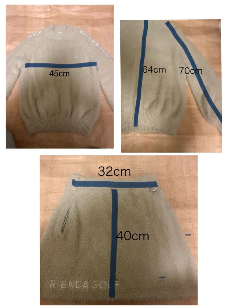 RIENDA GOLF ニットセットアップ