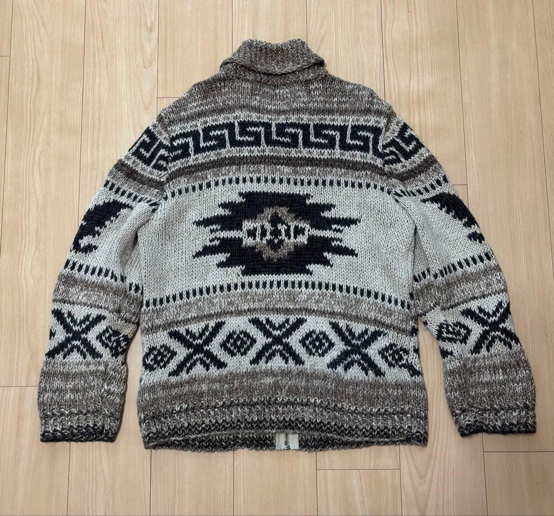 ラルフローレン ハンドニット カウチン セーター サンダーバード ネイティブ柄