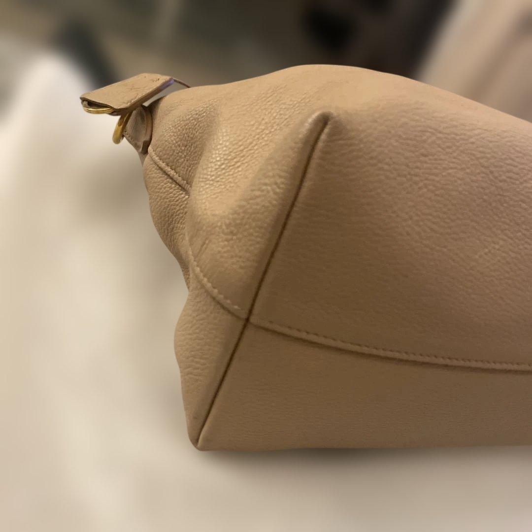 PRADA ベージュ　ショルダーバッグ　ハンドバッグ 2way 美品