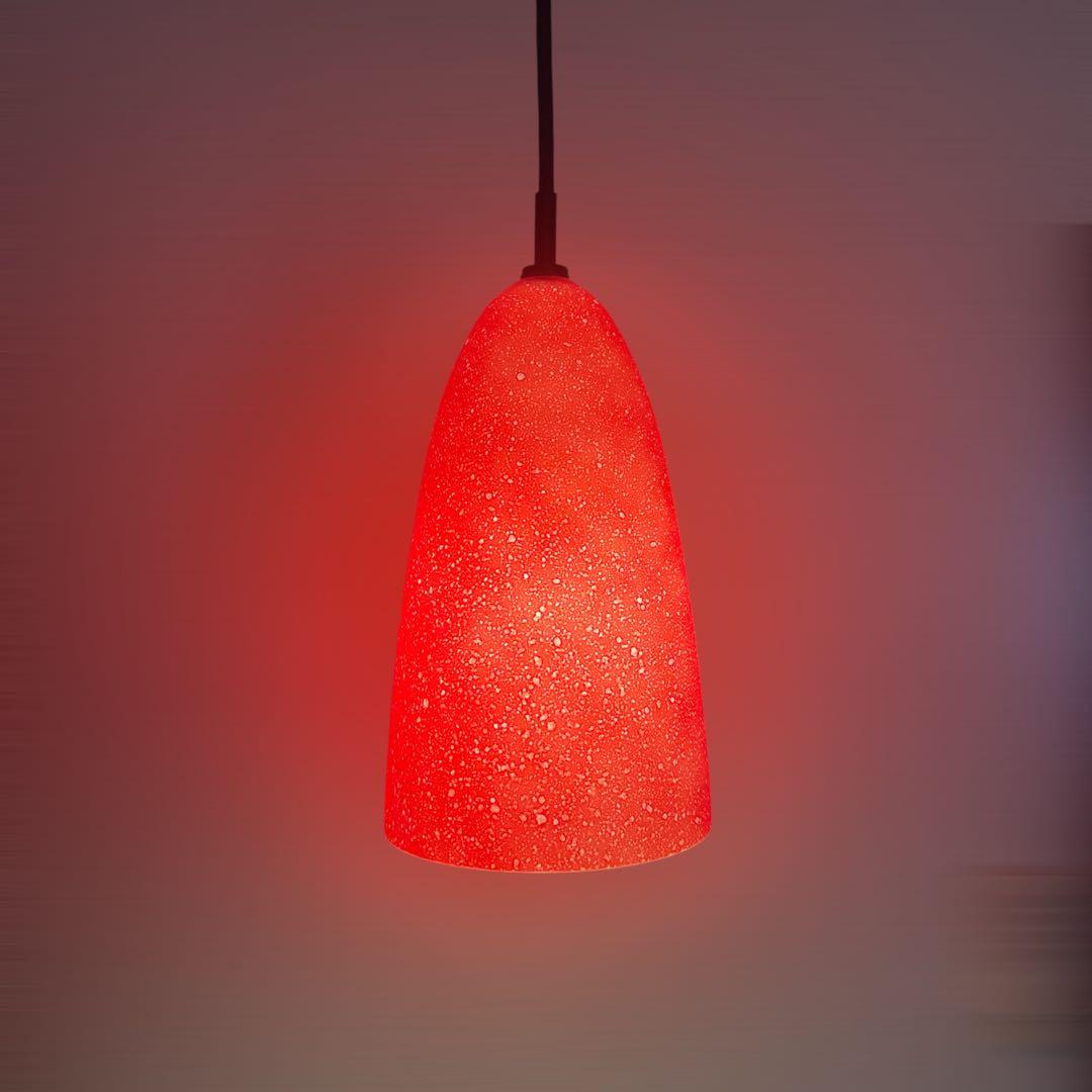 MAXRAY グラスランプ ペンダントライト 赤・黄 全4個まとめセット