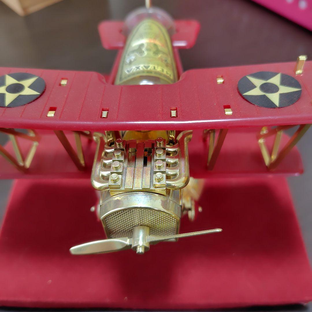 メタクサ航空機モデル 赤金