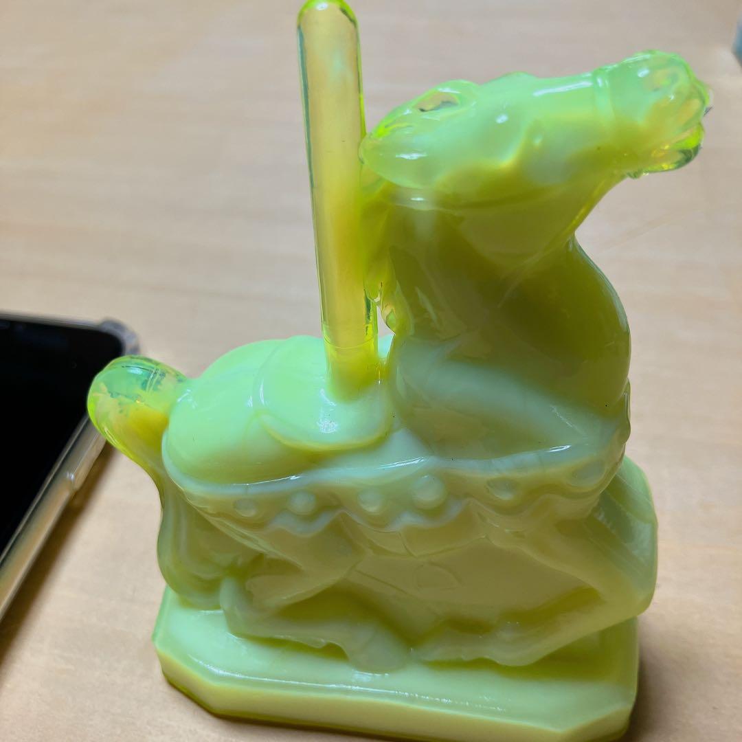 ウランガラス Boyd ボイド社 オブジェ 置物 木馬 馬 メリーゴーラウンド