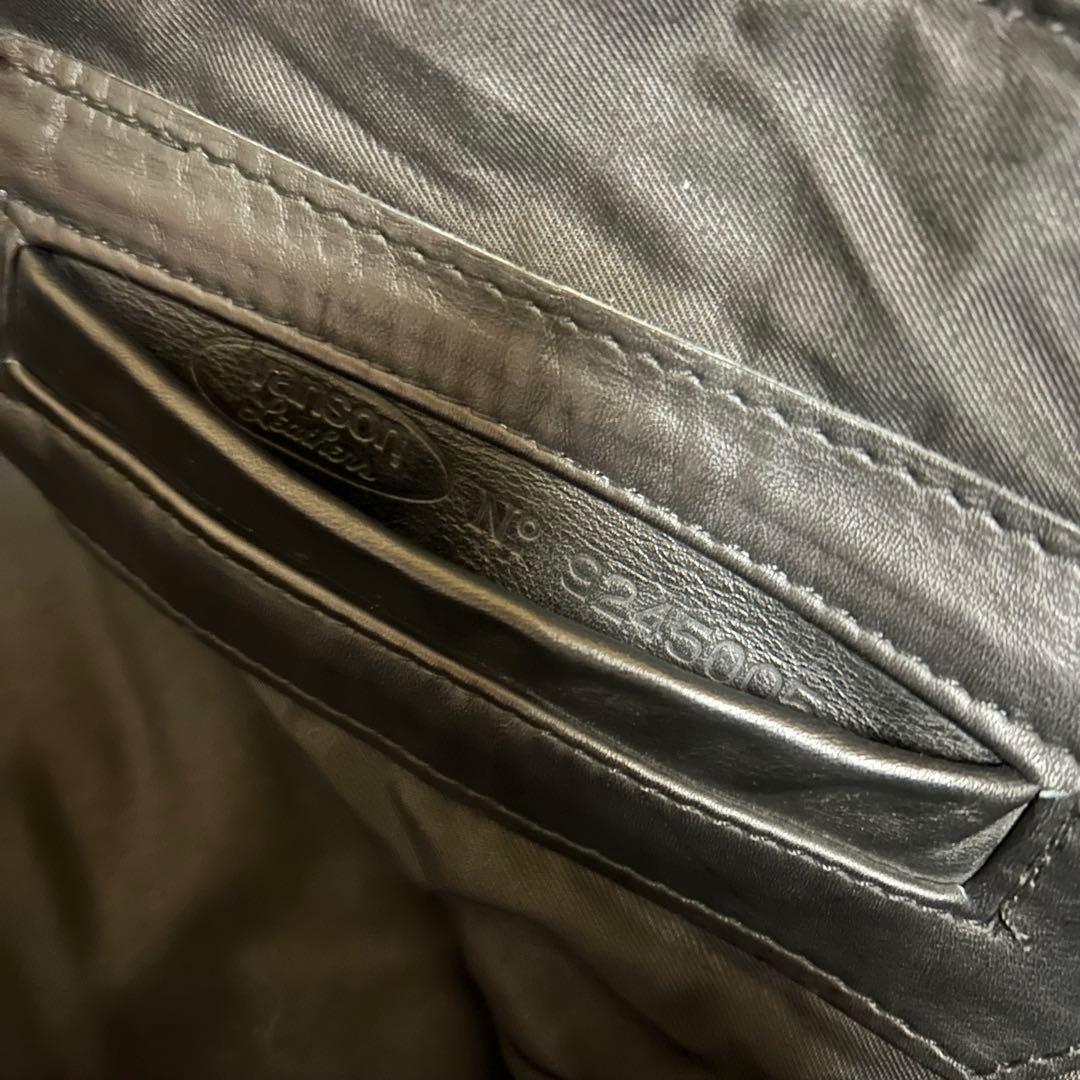 レア USA製 VANSON シングル ライダース ジャケット 38 TALON