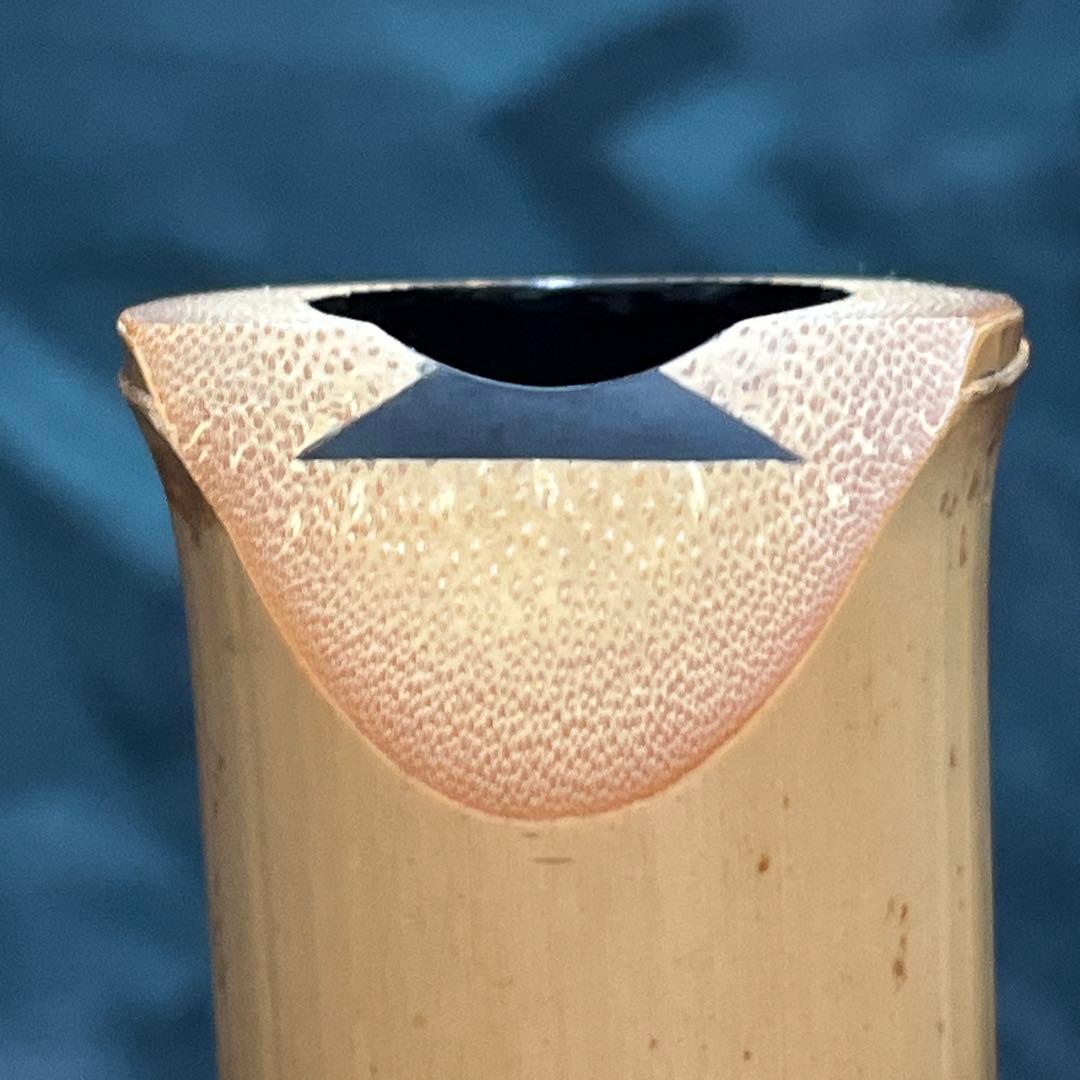 尺八 琴古流 竹治 2印 1尺6寸管 中継ぎ籐巻き銀三線 【音出し確認済み】