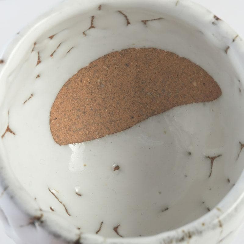 バラ　萩焼　三輪休雪造　盃　ぐい呑　共箱　V　9573